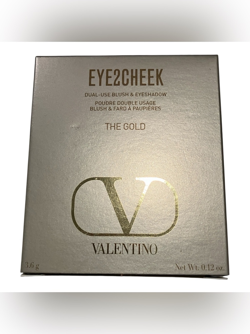 Christian Valentino EYE2CHEEK Blush & Eyeshadow — Neutral Beige “Gold shade”